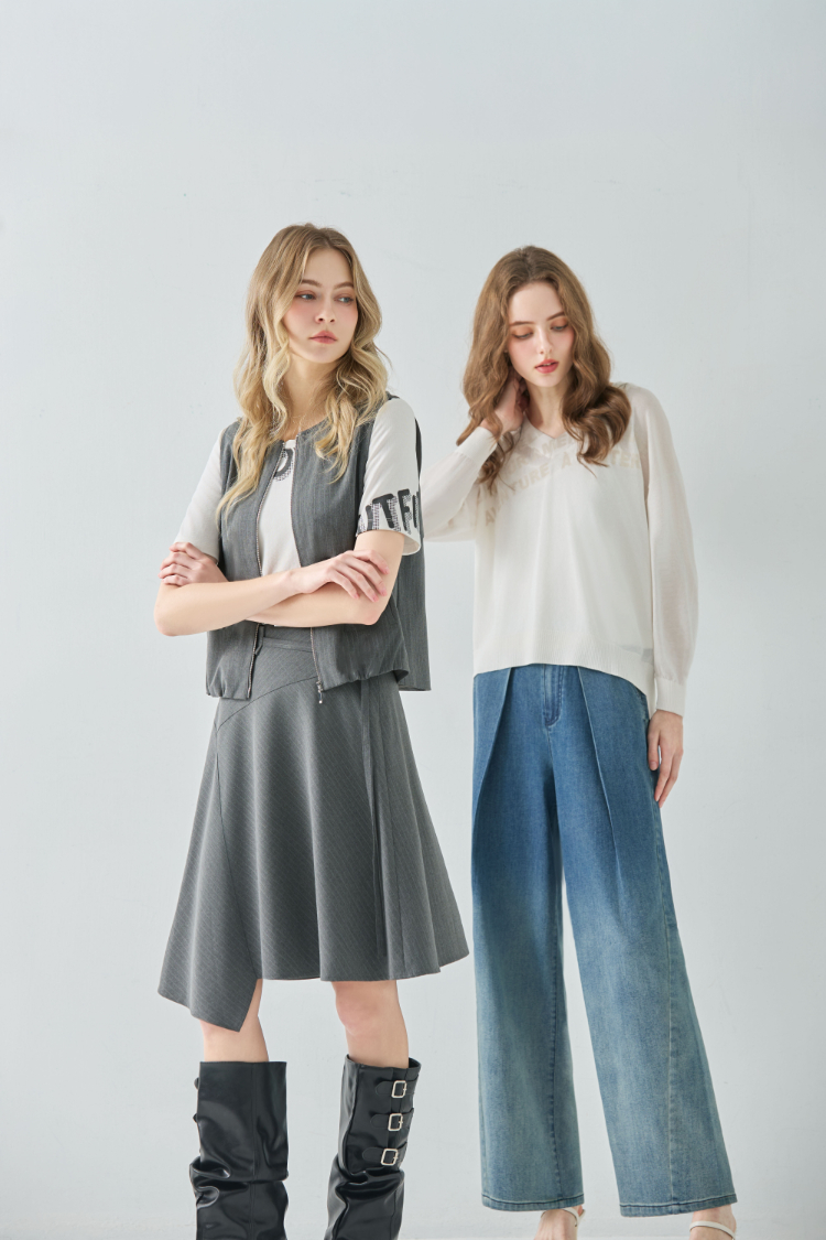 DENOVO都會休閒字母印花T恤