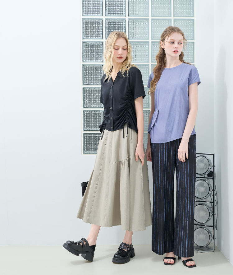 DENOVO日常質感立體剪裁上衣