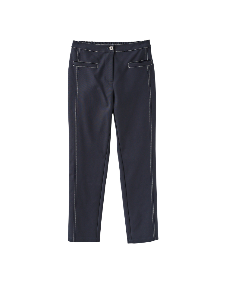 DENOVO都會舒適彈性職裝直筒褲