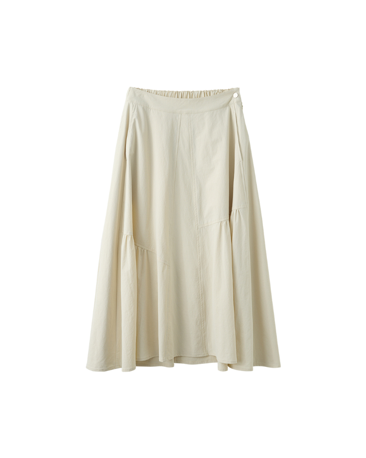 DENOVO輕盈拼接設計中長裙