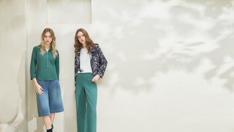 DENOVO率性筆刷印花連帽外套