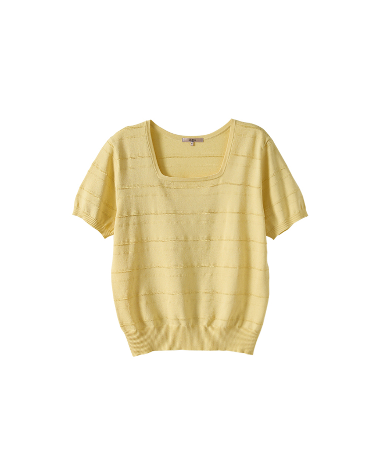 DENOVO經典法式條紋針織上衣